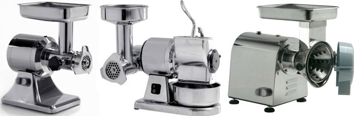 meat grinder, bread crumber, cheese cutter
